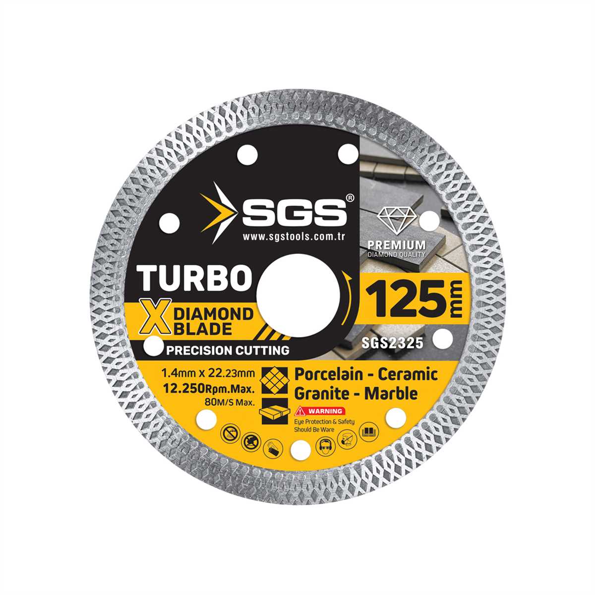 TURBO ELMAS HASSAS KESİCİ (125*1,4 MM)